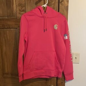 Carhartt Fuchsia Hoodie with Logo